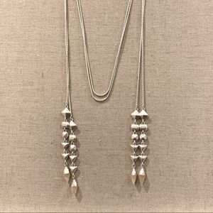 Stella & Dot Lariat necklace (Silver)